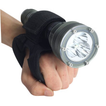 Underwater Torch Glove Snorkel Rechargeable LED Light Diving Gloves Black