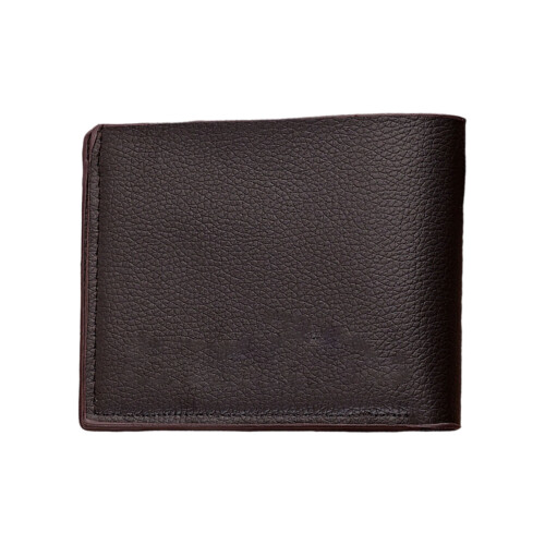Stylish Mens Thin PU Billfold With Multiple Card Slots-brown