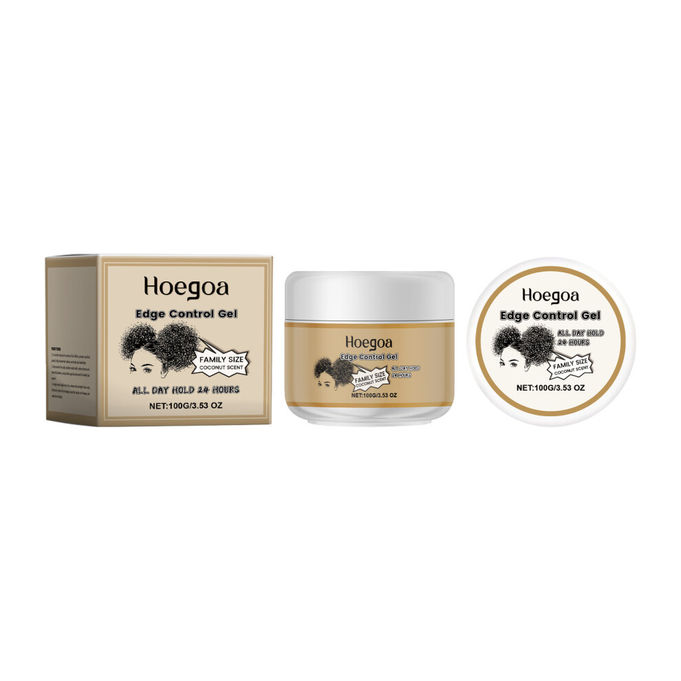 (100G) Hair Edge Styling Gel Broken Hair Lanugo Edge Bangs Coconut Flavor Styling Holding Gel