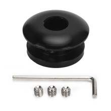 Adaptador de palanca de cambios manual con altura ajustable, pomo de palanca de cambios de aleación de aluminio CNC, retenedor de funda, fácil