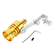 Car Roar Maker uitlaatdemper met fluitend geluid, turbogeluidsdemper, gemaakt van aluminiumlegering, CNC-gefreesd, universele pasvorm.