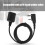 Cabo extensor para fone de ouvido com microfone de walkie-talkie, compatível com microfones em linha Kenwood e Baofeng, design fácil de usar. 3