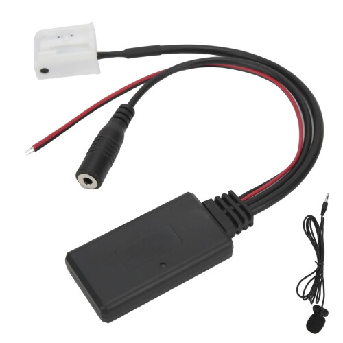 Bilstereo Bluetooth-adaptermodul, Bluetooth 5.0 AUX-kabel med mikrofon, kompatibel med handsfree-samtal, 4RCD310RCD210RNS310, stöder DSD Large