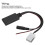Bilstereo Bluetooth-adaptermodul, Bluetooth 5.0 AUX-kabel med mikrofon, kompatibel med handsfree-samtal, 4RCD310RCD210RNS310, stöder DSD Large 2