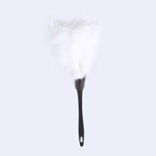 Soft Fluffy Turkey Villus Duster, High Quality Feathers With Static Charge Dust Removal, Cleaning Tool For Various Surfaces (White)