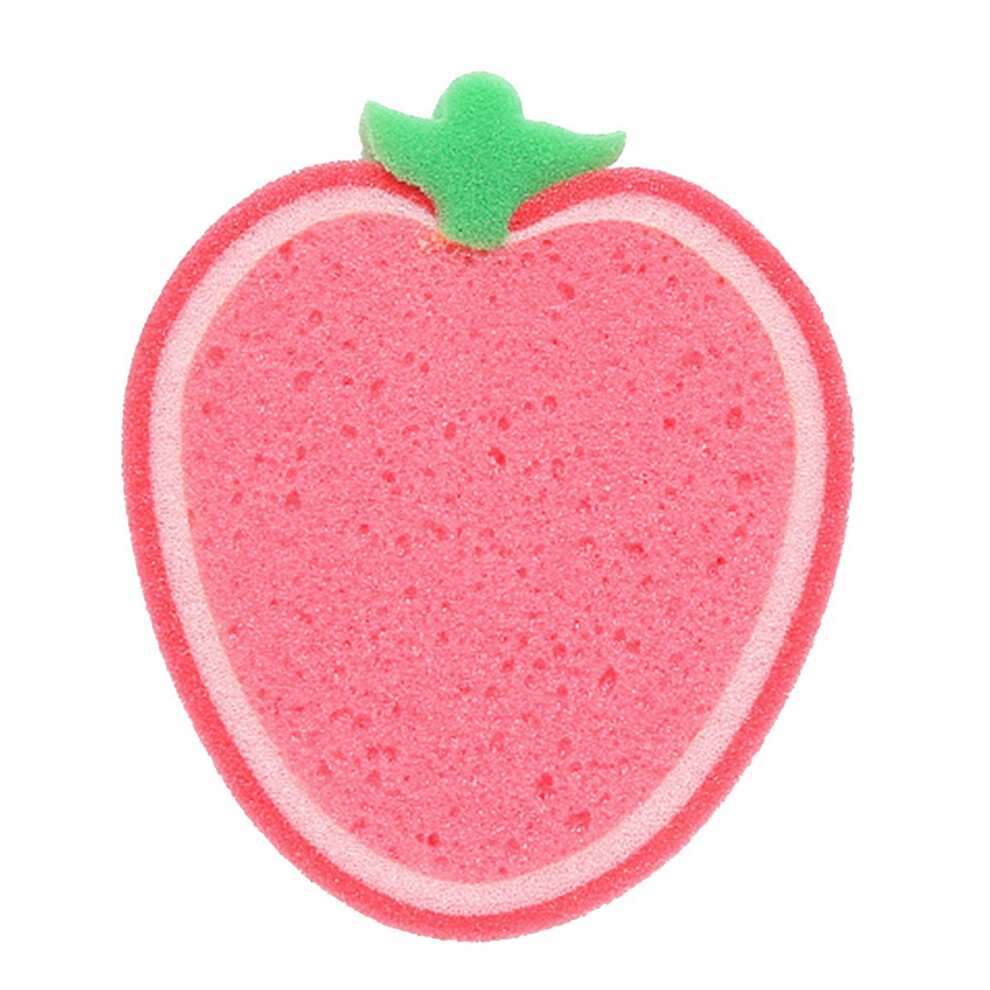 Dish Cleaning Sponge with Lovely Fruit Design, Fruit Shaped Bathing Sponges Multifunctional Wipe Decontamination Sponge for Kitchen and Bathroom, Supe