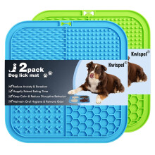 Lick Mat for Dogs and Cats 2PCS - Large, Suction Cup Dog Anxiety Relief Mat, for Bathing & Grooming