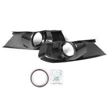 Cubierta embellecedora de fibra de carbono para faros antiniebla Caps4Mustang, cubierta para faros antiniebla con absorción de impactos y mayor