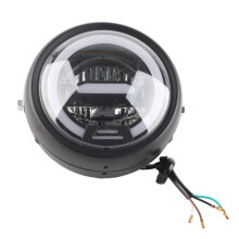 Motorrad-Frontscheinwerfer LED 6,5 Zoll Universalgröße Fernlicht Abblendlicht Stoßfest Lange Lebensdauer Robuste Konstruktion Für Cafe Racer