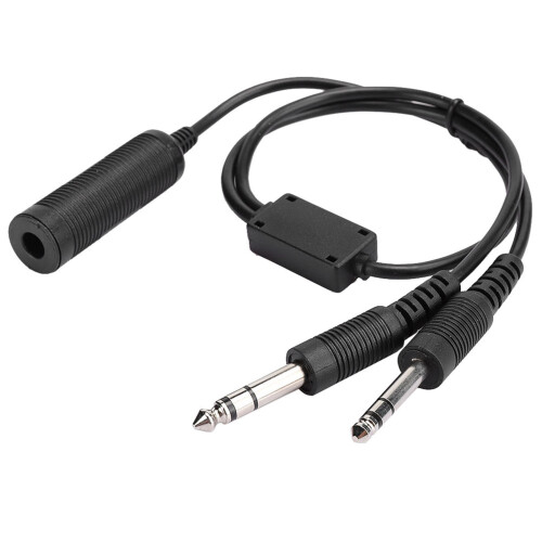 Προσαρμογέας ακουστικών plug and play που μετατρέπει τα ακουστικά ελικοπτέρου σε