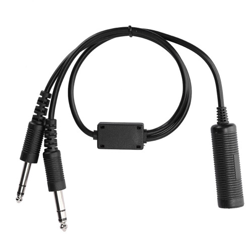 Προσαρμογέας ακουστικών plug and play που μετατρέπει τα ακουστικά ελικοπτέρου σε 1