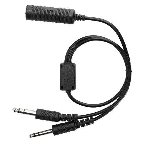 Προσαρμογέας ακουστικών plug and play που μετατρέπει τα ακουστικά ελικοπτέρου σε 2