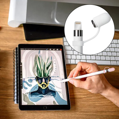 Apple Pencil Προστασία 1ης γενιάς, Ανταλλακτικά καπάκια Anti-Lost με εργονομική θήκη για 2