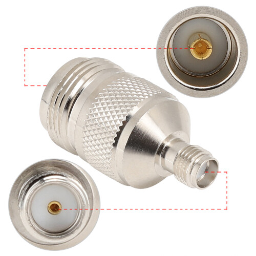Υποδοχή προσαρμογέα RF Elbow90Degree, προσαρμογέας δεξιάς γωνίας BNC που ταιριάζει σε 2