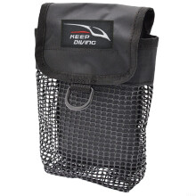 Scuba Diving Gear Bag, 210D Coated Nylon Fabric  PVC Reinforced Mesh Snorkeling Gear Holder Carry Bag Fluorescent Orange
