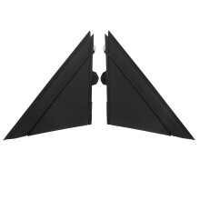 Cubierta de espejo retrovisor exterior de puerta delantera, panel de aplique de bandera de espejo compatible con Dodge Grand Caravan, acabado de alto
