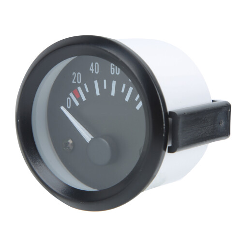 Manômetro de pressão de óleo elétrico universal para carro, 52 mm (2 polegadas), 12 V CC com sensor de alta sensibilidade e faixa de 0 a 100 psi, 1