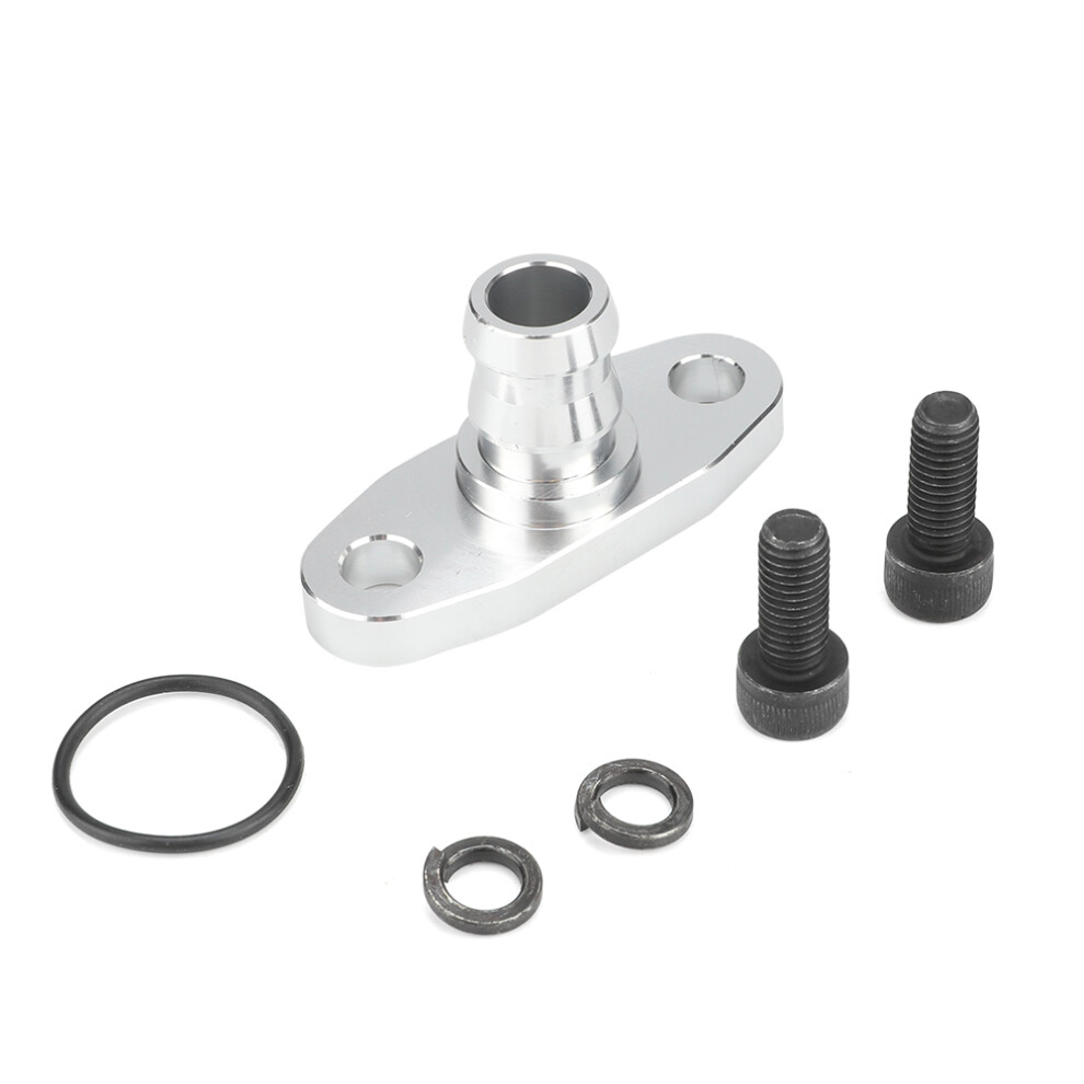 Turbocharger Oil Discharge Joint Aluminium Extended With Billet Aluminum Flanges Cnc Machined Leak Proof Design Corrosion Resistant Durable 9139052899339