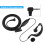 Περιστρεφόμενο ακουστικό Walkie Talkie Headset Push-to-Talk με ενσωματωμένο μικρόφωνο, 6