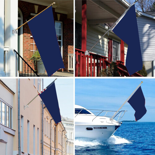 Universal Flagpole Wall Mount Heavy Type Aluminum Construction 2