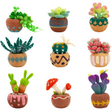 Animal Plant Wool Felting Set Craft With Natural Materials- 9