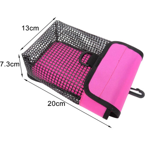 Dive Gear Storage Solution for Underwater Adventures, Fluorescent Pink, Large Mesh 1