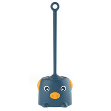Cepillo limpiador de inodoros con base estable, diseño de soporte desmontable, cerdas de nailon resistentes para una limpieza fácil, amplia