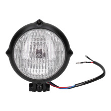 Ceannlampa Cruiser Chopper 4Cafe Racer Bobber Gluaisrothair Saincheaptha Stíl Seanré Solas Spotsolas Bhíoma le Lionsa Glan Sliogán Dubh Solas Bán