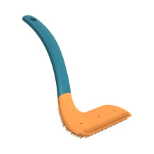 Cepillo limpiador de inodoros, diseño ergonómico para montaje en pared que optimiza el espacio, material TPR que ofrece flexibilidad y durabilidad.