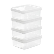 Frozen meat box Organizer storage container longlasting refrigerator food preservation box for zer refrigerator PP PE material 4pcs Ref: 5597