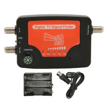 EINFACHER SATELLITENFINDER, Hervorragende Empfindlichkeit zum Empfang schwacher Signale, Kompass für präzise Ausrichtung, Hintergrundbeleuchtung