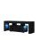 TV Unit 130cm Floe - Black with Gloss Doors and LED Lights 5