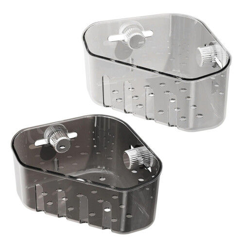 Hygienic Removable Sink Drain Basket Elevated Base Design-Black 2