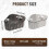 Hygienic Removable Sink Drain Basket Elevated Base Design-Black 2