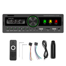 Autoradio (Single-DIN) mit UKW-Radio, verlustfreier Klangqualität, Bluetooth-Mediaplayer mit Lenkradfernbedienung und 2,1-A-Schnellladefunktion,