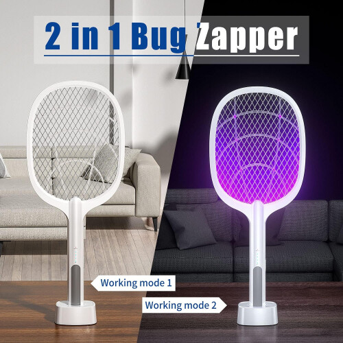 2σε1Bug Zapper, Επαναφορτιζόμενη ηλεκτρική μυγοχτυπήρα χειρός για φορητό μέγεθος, 2
