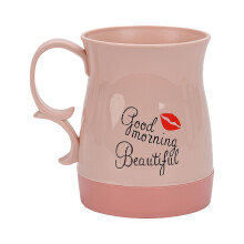 Travel Friendly Bathroom Toothbrush Cup with Builts In-Pink