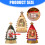 Plastic Snow Globes With Sparkling Christmas Tree Warm-White 4