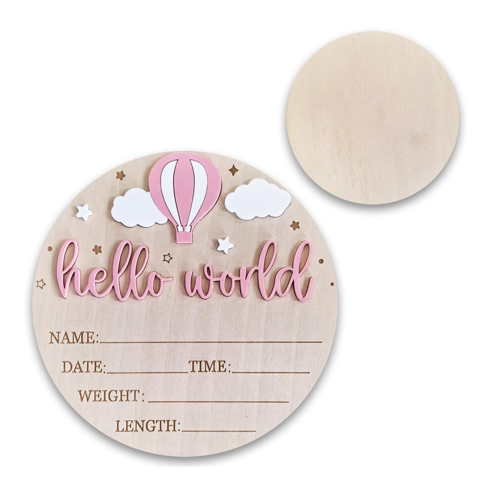 Baby Room Decors Plaque Customizable Birth Record For Nursery