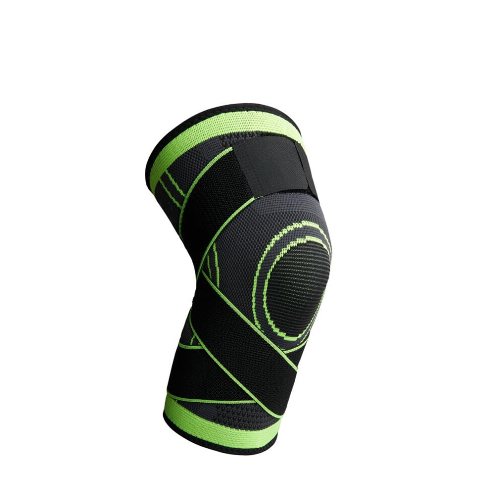 360gradfitness KNEE BRACE Knee Protector, Adjustable Knee Support with Hook and Loop Fastener, Unisex Knee Compression Bandage Green XL