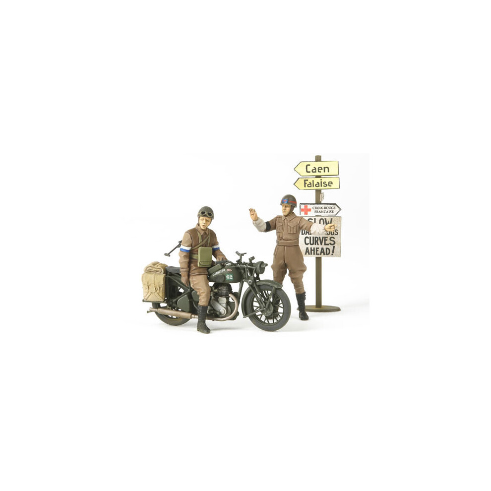 Tamiya 35316 WWII British BSA M20 Motorcycle/Mi Police Model Kit Scale 1:35