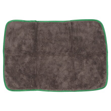 Toalha grande altamente absorvente para secagem de carros, dupla face, em microfibra macia, segura para superfícies automotivas, lavável à