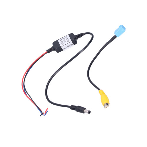 Καλωδίωση καλωδίου θηλυκού συνδέσμου CVBS RCA4Car Backup CameraΤροφοδοτικό 4 ακίδων με 1