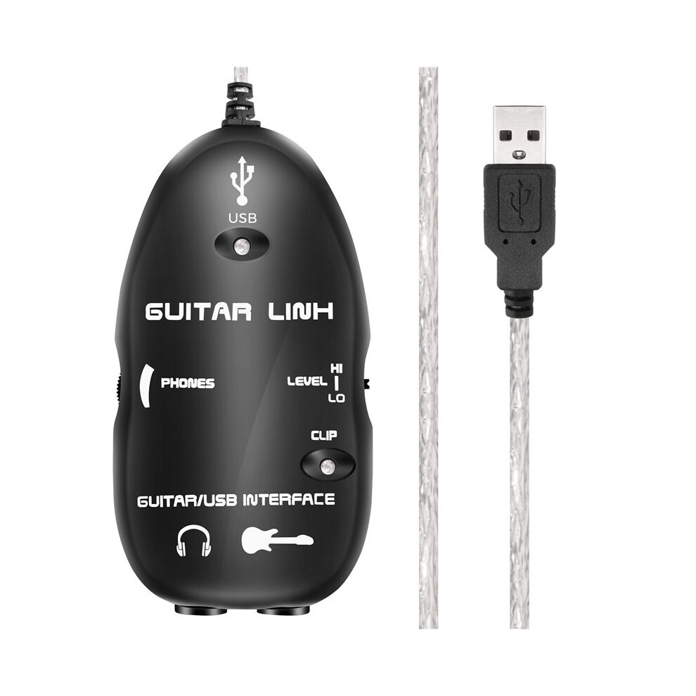 Guitar To Usb Interface Link Cable Adapter Mac/Pc Recording Cd Studio Laptop 4714182882908