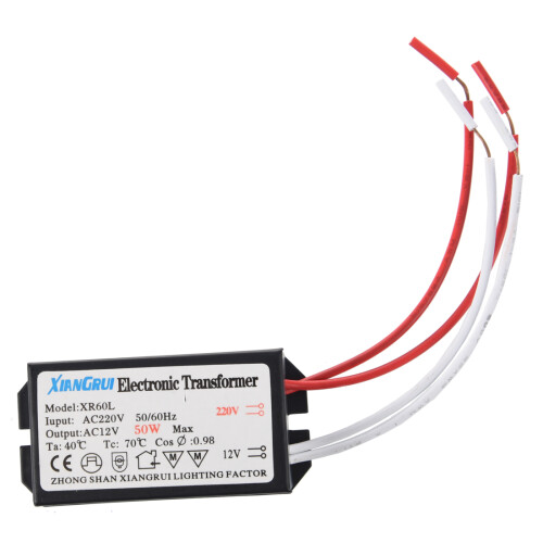 200-250V to 12V Halogen Light Electronic Transformer 50W