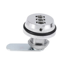 Alloy Code Combination Cam lock Keyless Post Mail Box Cabinet RV 3 Dial silver