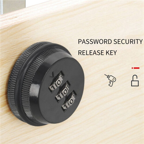 Alloy Code Combination Cam lock Keyless Post Mail Box Cabinet RV 3 Dial black 1