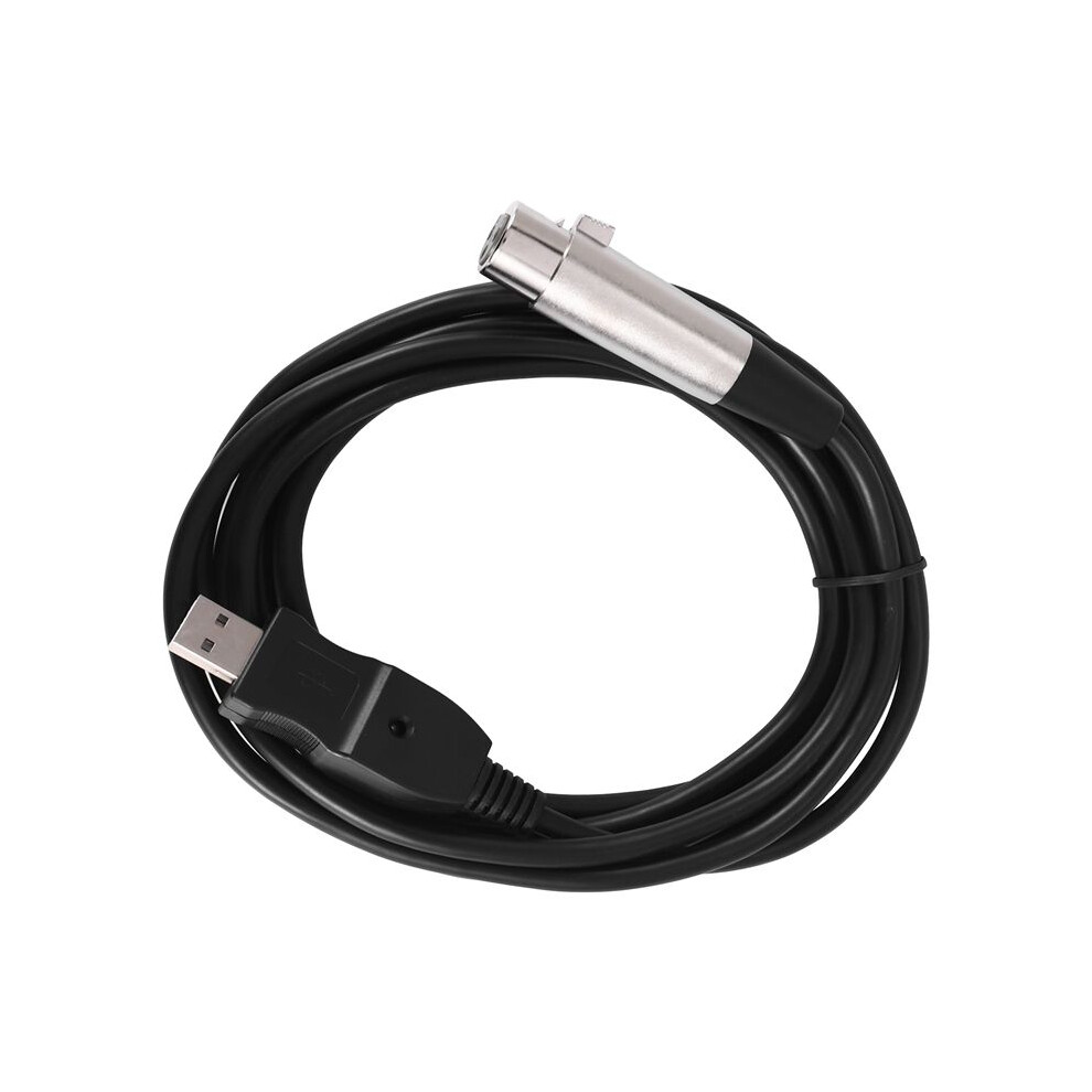 3M Usb Male To Xlr Female Microphone Usb Mic Link Cable New Black 4712522576661