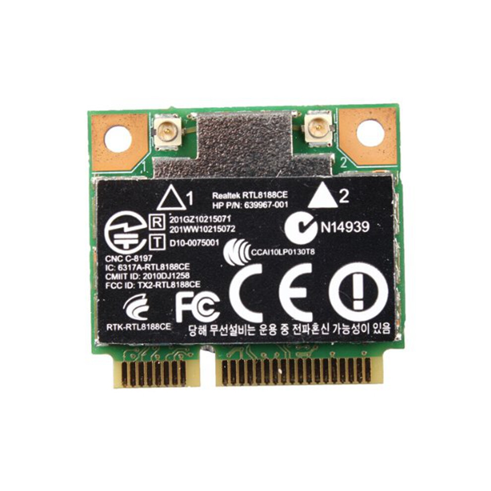 150Mbps Wifi Mini Pci-E Network Card For Hp Realtek Rtl8188ce Wireless-N 802.11 B/G/N 640926-001 639967-001 4711793151508