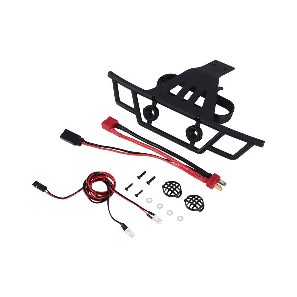 Front Bumper With Led For Wltoys 144001 144010 124016 124017 124018 124019 Rc Car Upgrades Decoration Parts Light 6132772511515